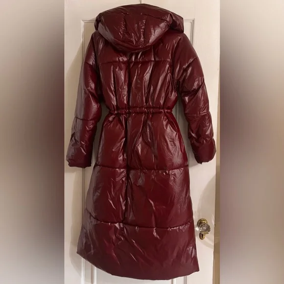 NWOT A New Day Berry Red Puffer Coat - Picture 2 of 6
